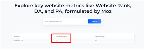 moz domain score|Domain Authority Checker: Test DA or Website Trust .